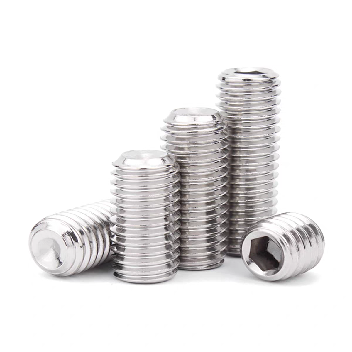 304不锈钢内六角凹端紧定